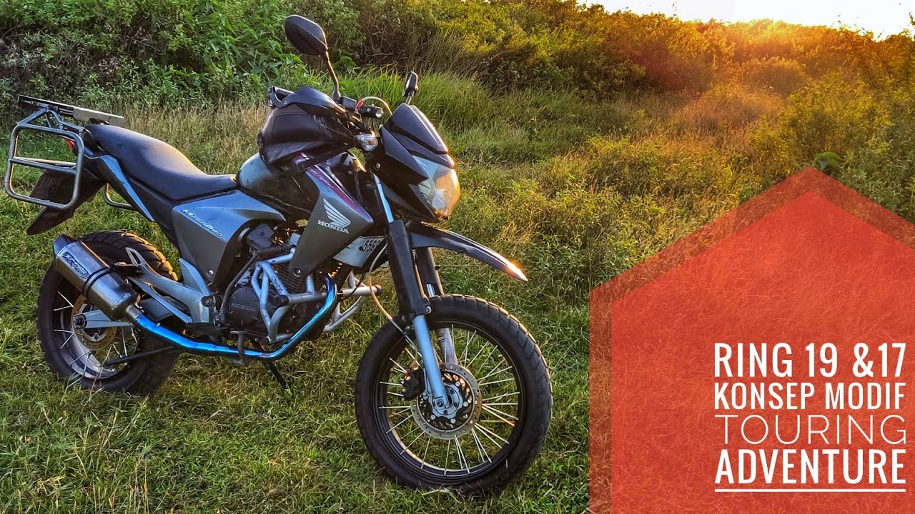 Pakai velg Ring 19 dan 17 di honda New Megapro Modif Touring Adventures
