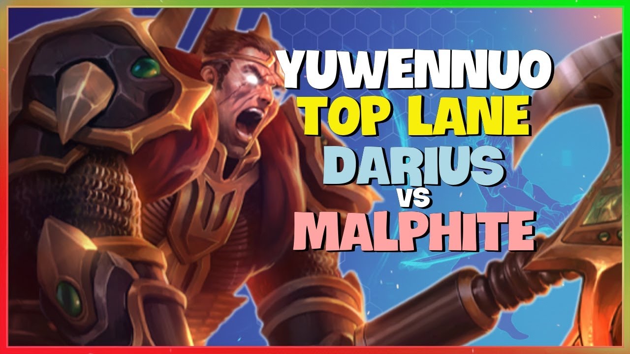 YuwenNuo: Rank 1 CN Challenger Darius PERFECT Laning & Teamfights (Engsub)
