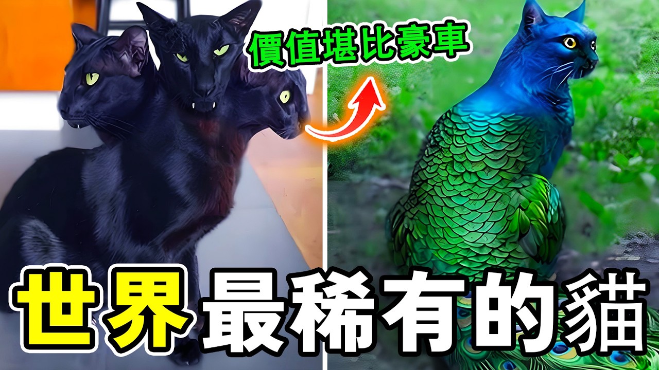世界上最稀有的十種貓，兔猻只排第十，第一名比大熊貓還要稀有！#世界之最 #大千世界 #科普 #百科密码 #世界之大