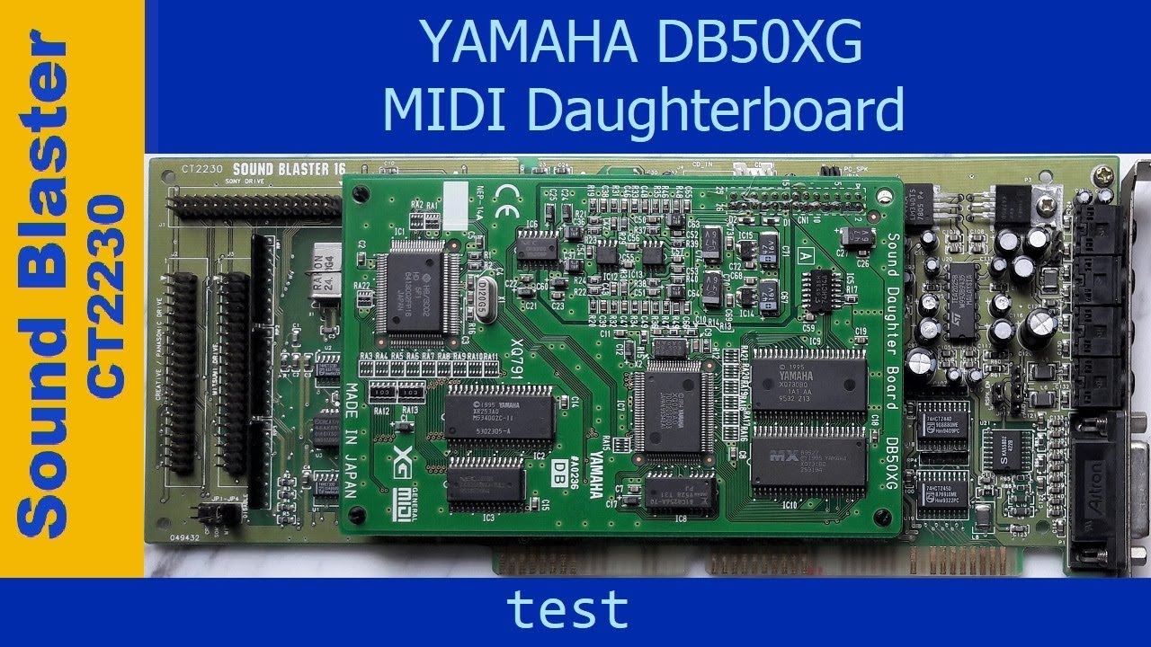 Sound Blaster 16 CT2230 with Yamaha DB50XG WaveTable daughterboard