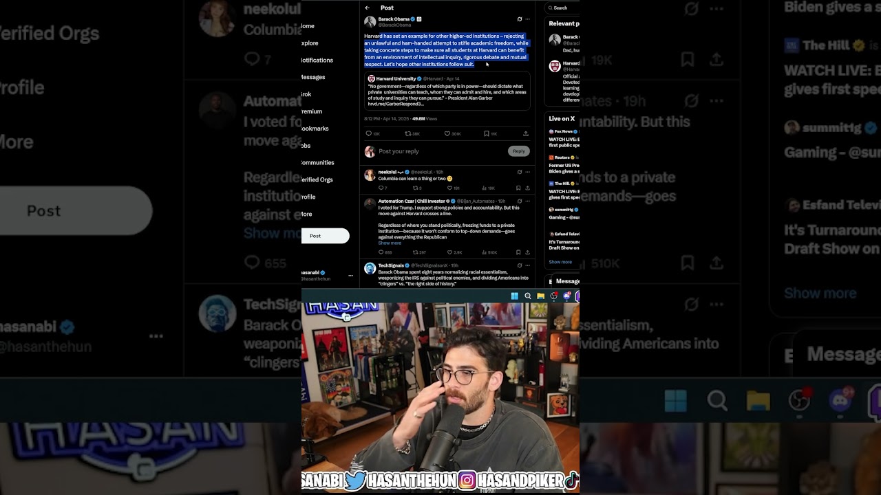 Hasanabi - F* Joe Biden?! Hasan Goes Off &mdash; and Obama Gets Hit Too 💀🗣️