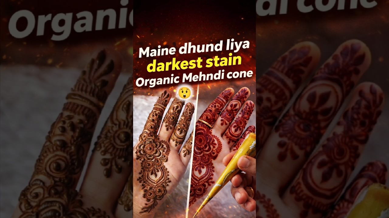 Dark Stain Mehndi Cone Dijain, New Mehandi Design, Mehedi Dizain