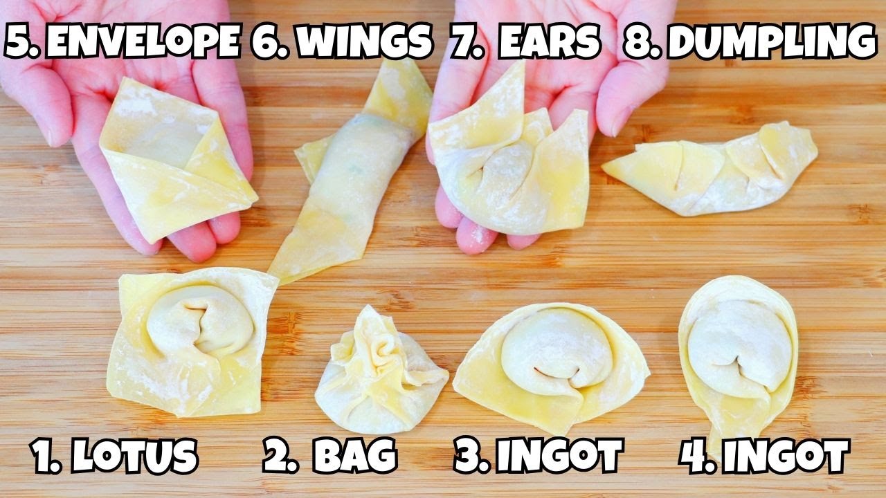 8 Cool Ways to Fold Wontons at Home