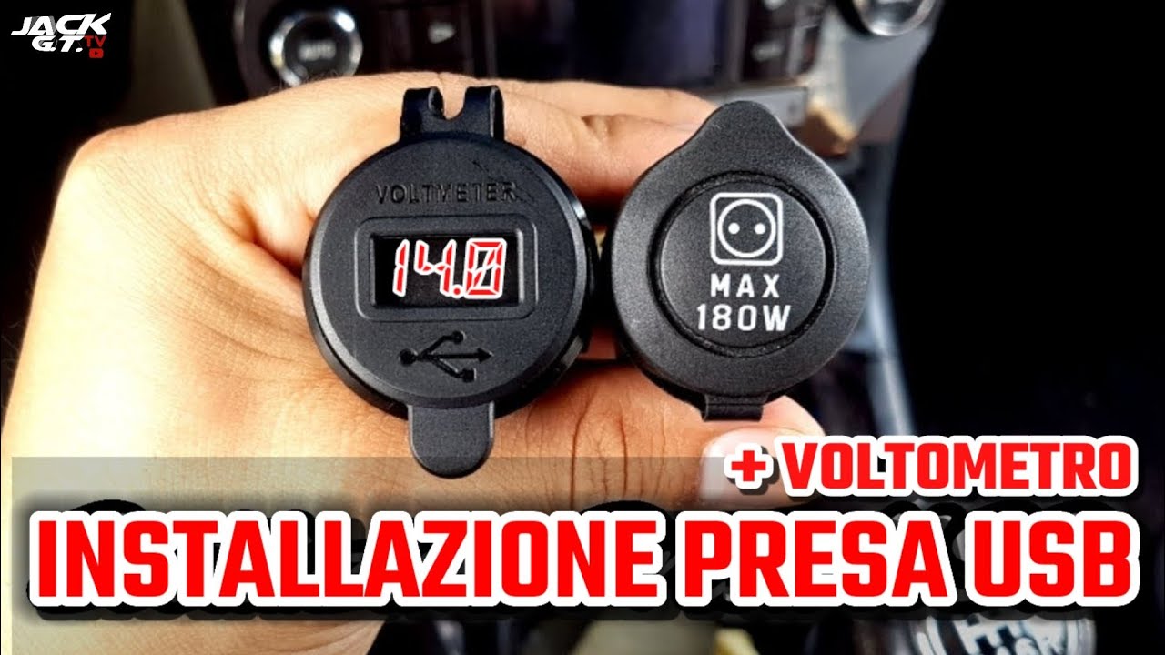 Sostituzione Presa Accendisigari con Doppia Presa USB + Voltometro