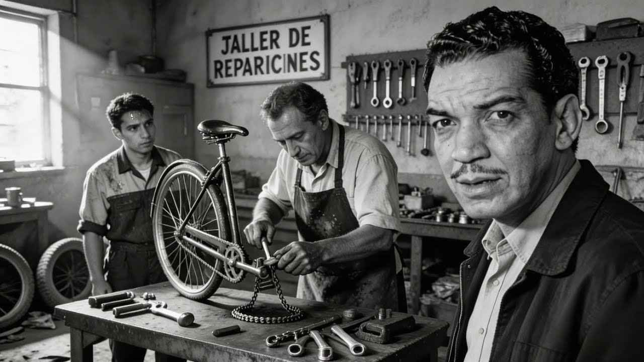 Cantinflas vio herrero reparando BICICLETAS GRATIS a repartidores—cómo sobrevivía lo PARTIÓ