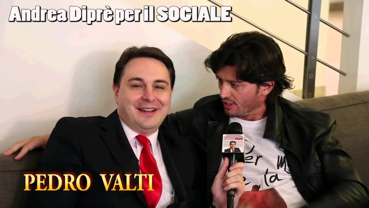 PEDRO VALTI con ANDREA DIPRE' all'Andrea Diprè per il Sociale