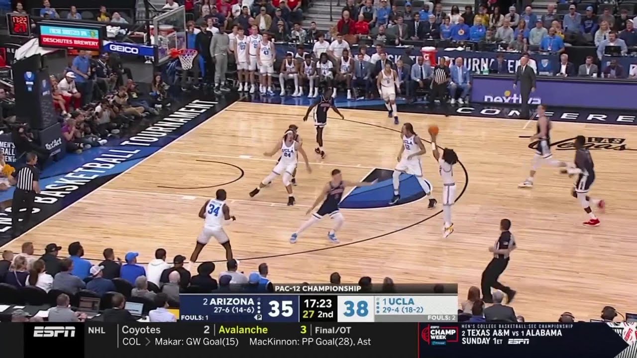 UCLA Drops Heartbreaker to Arizona in Pac-12 Men's Basketball Title Game