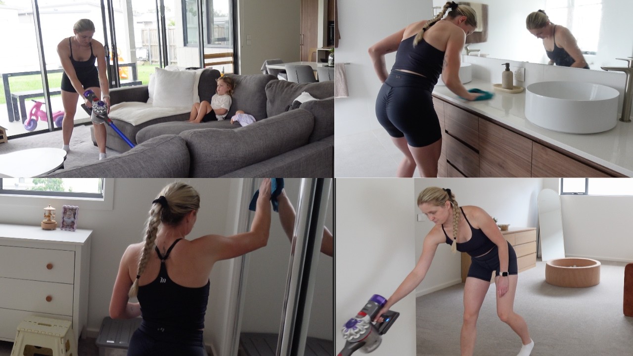 Clean With Me | Productive Day at Home with Kids | SAHM Vlog