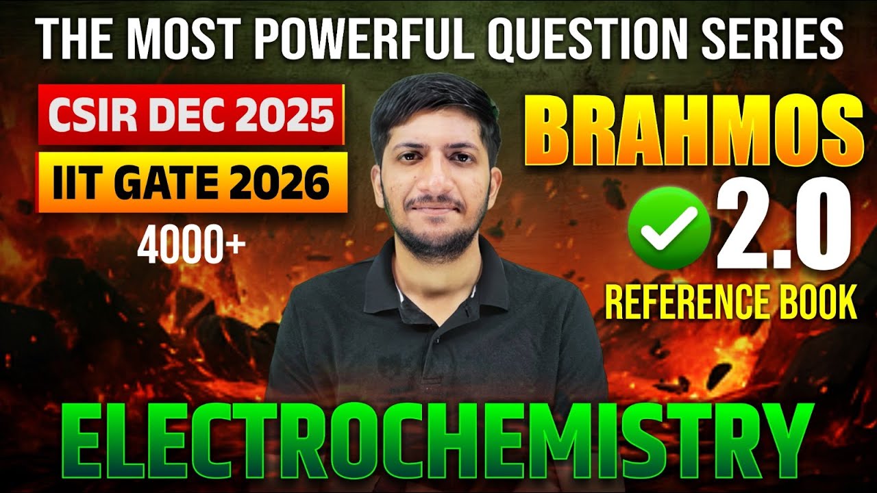 Electrochemistry - BRAHMOS 2.0 🚀 | CSIR Dec 2025  IIT GATE 2026 #chemicalsciences