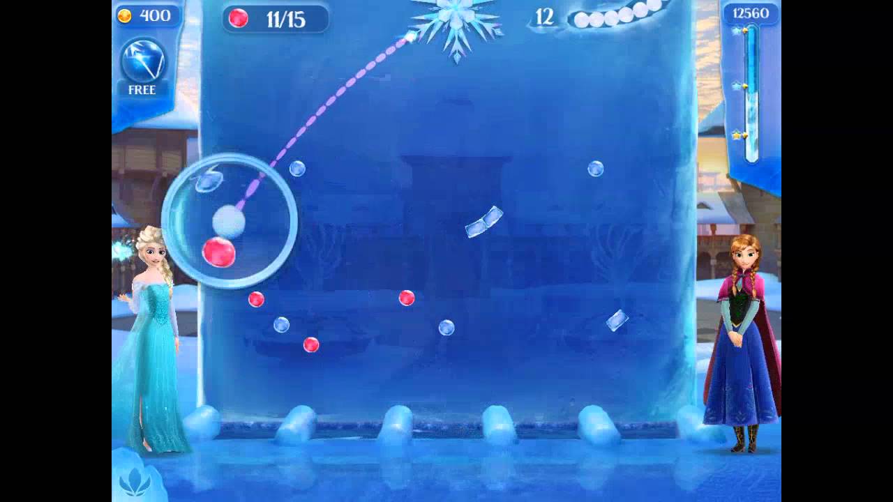 Frozen Free Fall 2 - Walkthrough Level 2