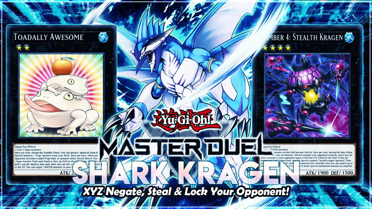 Yu-Gi-Oh! Master Duel SHARK KRAGEN Xyz Deck! Negate, Steal & LOCK Your Opponent! LIVE PVP Duels!