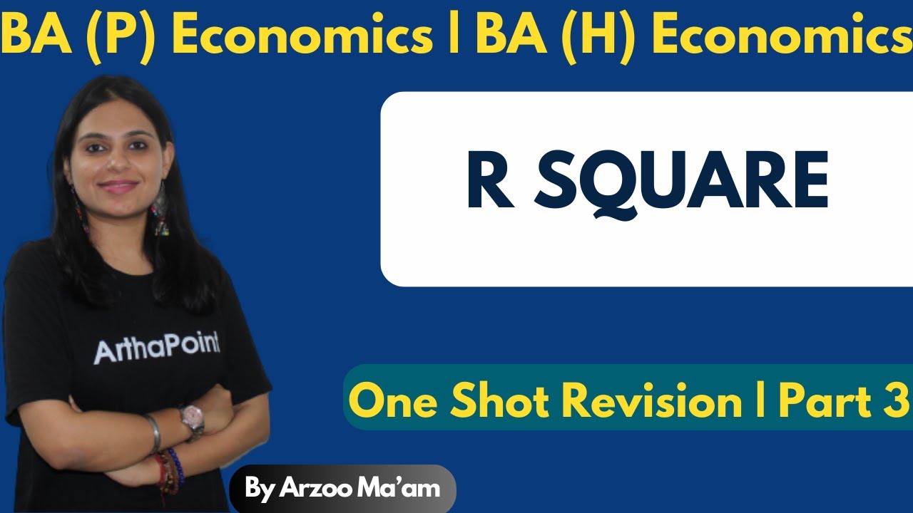 P3: R SQUARE | Adjusted R square | BA(H) ECONOMICS | BA(P) ECONOMICS | UGC NET ECONOMICS COACHING