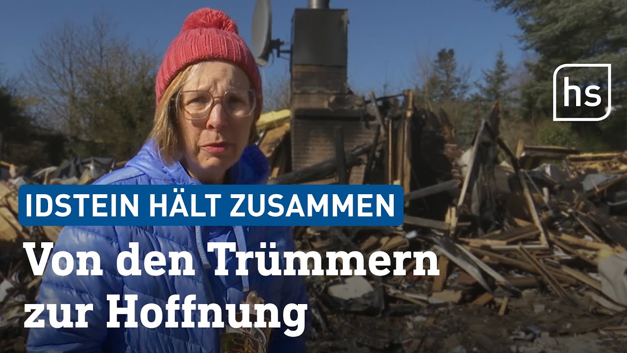 Haus zerstört durch Brand – Idstein zeigt Solidarität | hessenschau