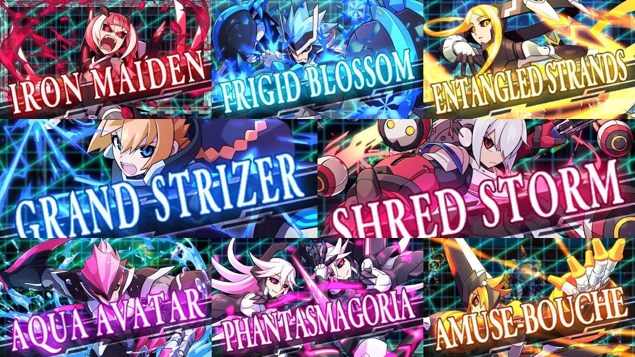 Azure Striker: Gunvolt 2 All Player and Boss Skills