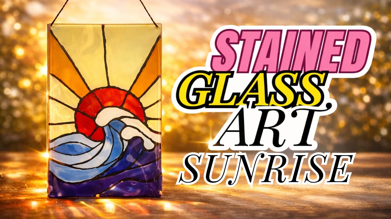 Stained Glass Art Sunrise DIY Tutorial