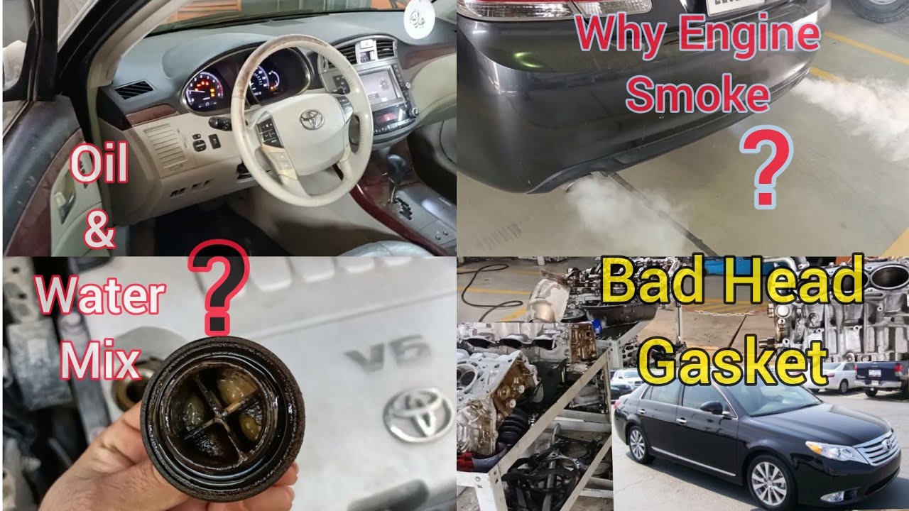 How Do You Know Your Car Is Mixing Oil And Water||Why Is My Car Smoking From Exhaust Toyota Avalon