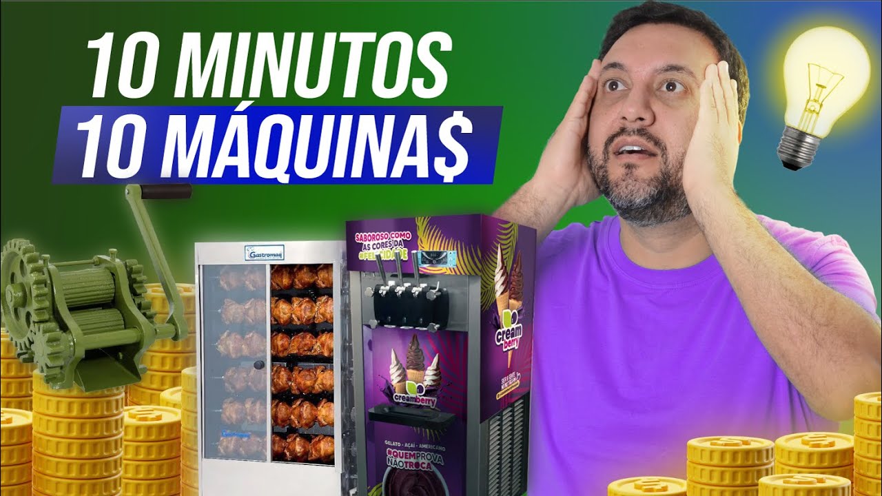TOP 10 Máquinas Lucrativas 2025 💲A PARTIR DE 100 REAIS💲 Pequenos Negócios Para Ganhar Dinheiro