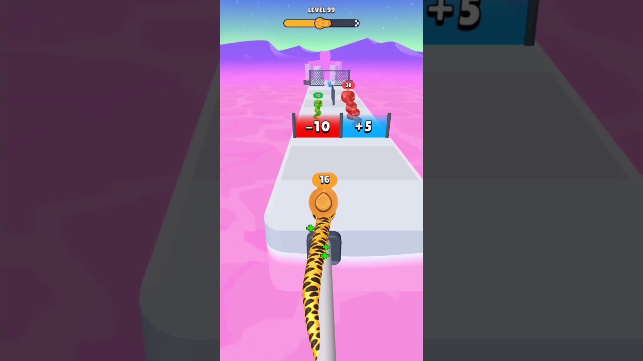 EAT SNAKES! Snake Game - All Levels - 99 Gameplay Walkthrough #subscribe #shorts