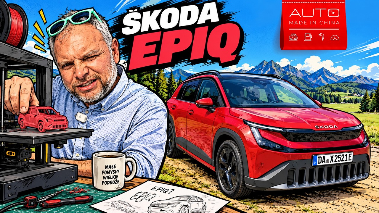 🇨🇳 SKODA EPIQ👆&bull; WYDRUKUJ SOBIE AUTO &bull;  TEST PL  &bull; 🇵🇱 4K &bull; Auto Made in China