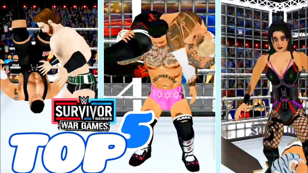 WWE - WR3D Reviewing the 2024's Survivor Series War Games top moments as in Wrestling Revolution 3D