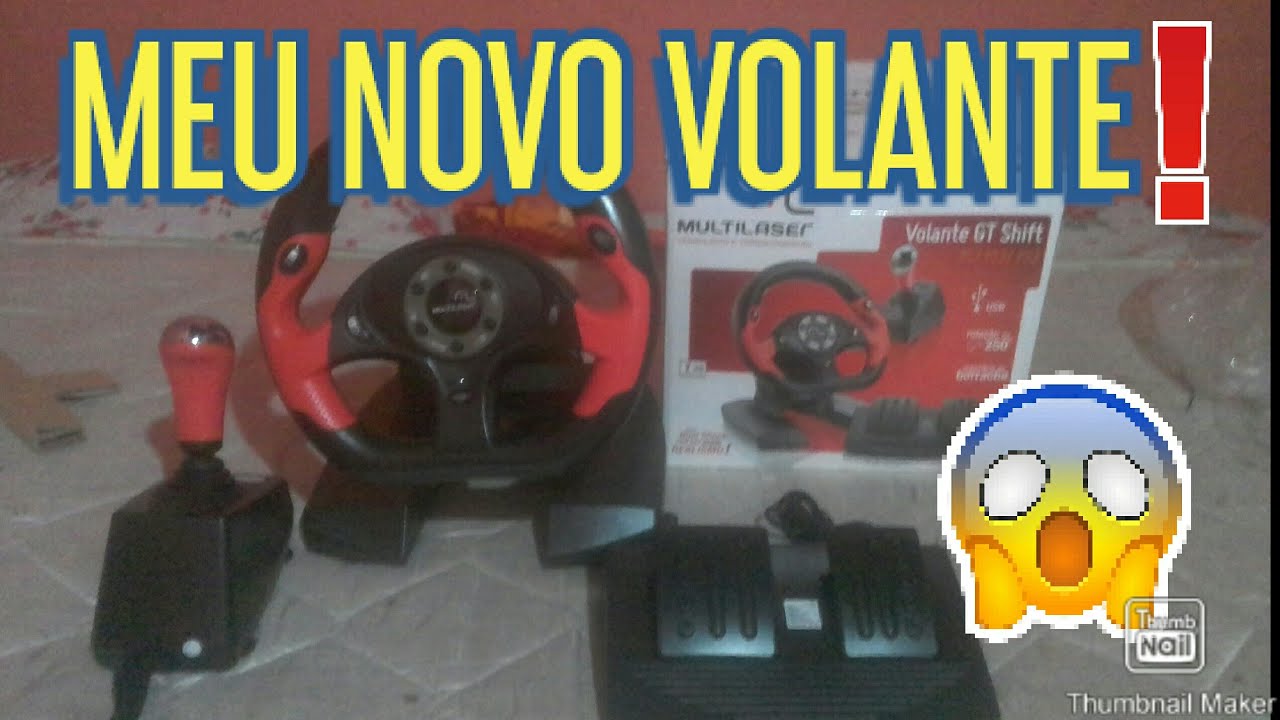 COMPREI UM VOLANTE MULTILASER GT SHIFT
