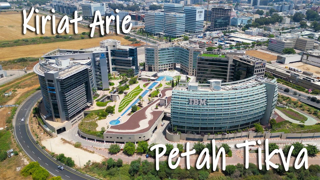 The most beautiful place to work in Israel. Kiriat Arie. Petah Tikva. 4K.