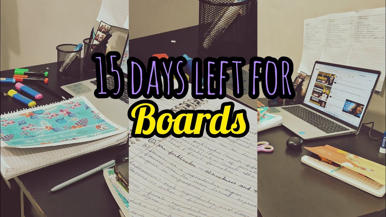 Only 15 days left for boards😱 #studywithme #boardexam #studyvlog #12th 