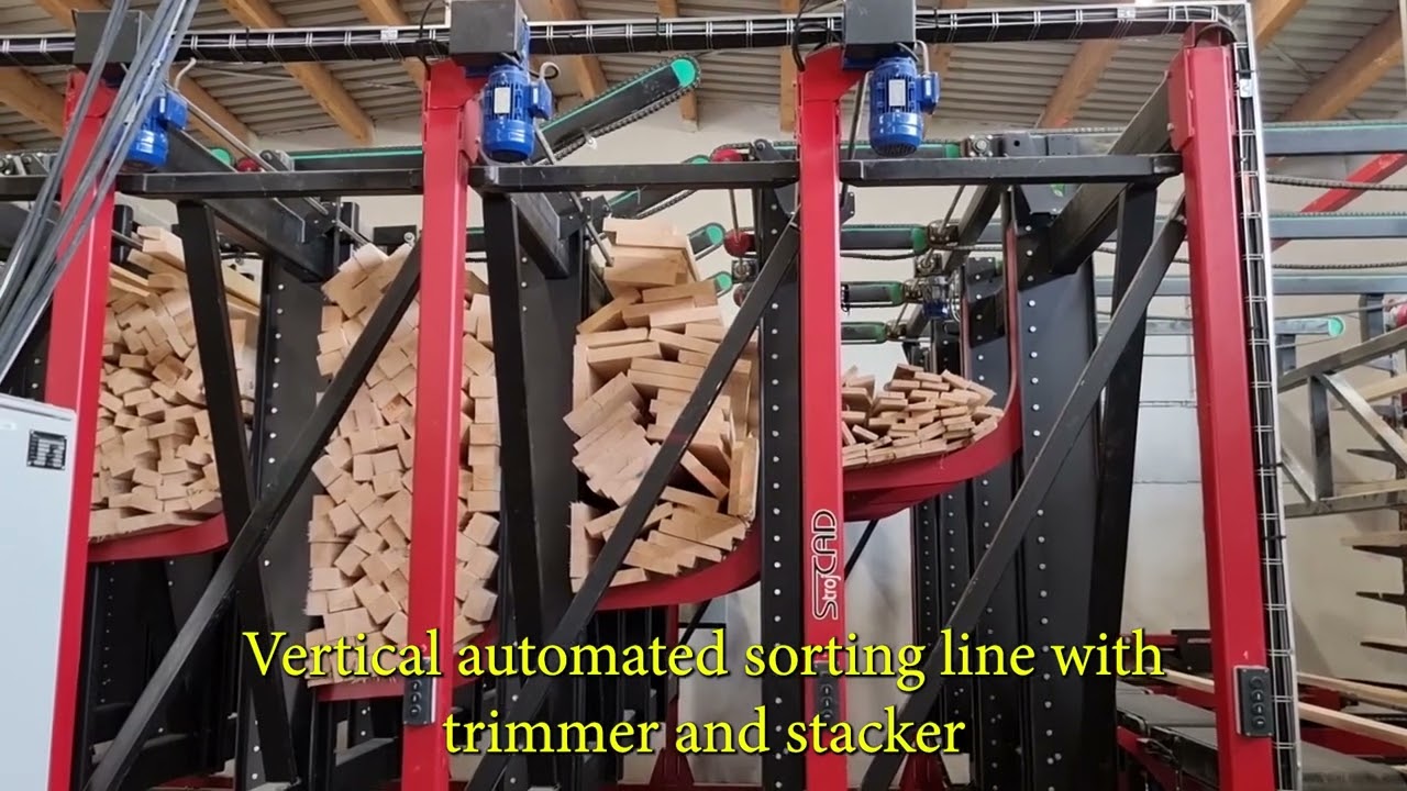 Vertical automated sorting line by StrojCAD