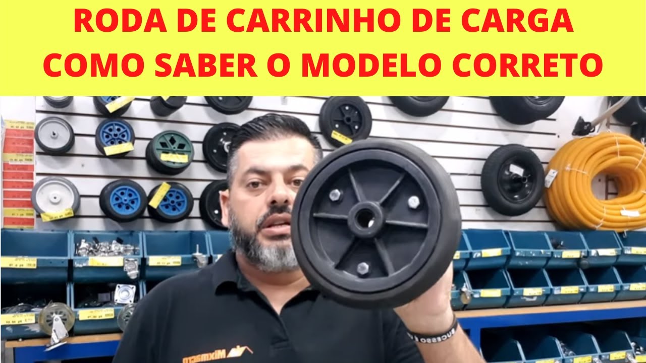 RODA DE CARRINHOS DE CARGA ARMAZEM RODA MACIÇA E PNEUMATICA | MIXMACRO FERRAGENS