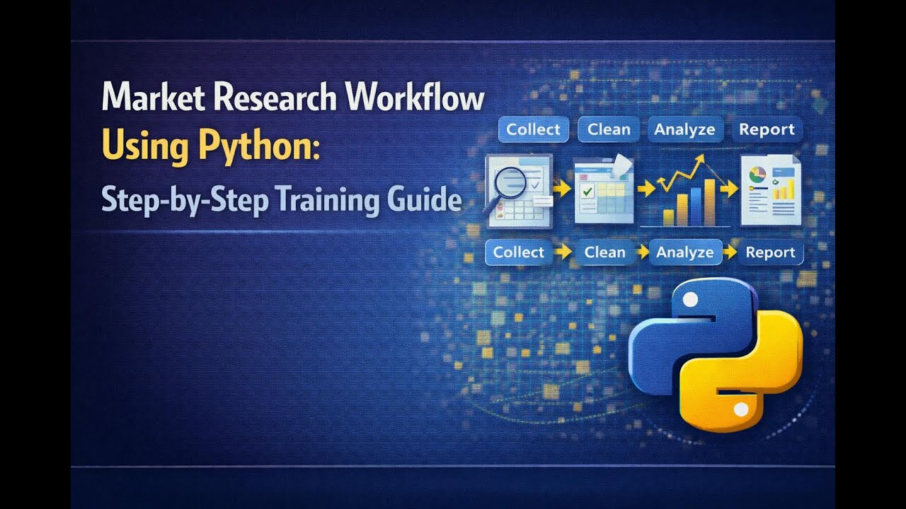 Market Research Workflow Using Python: Step-by-Step Training Guide