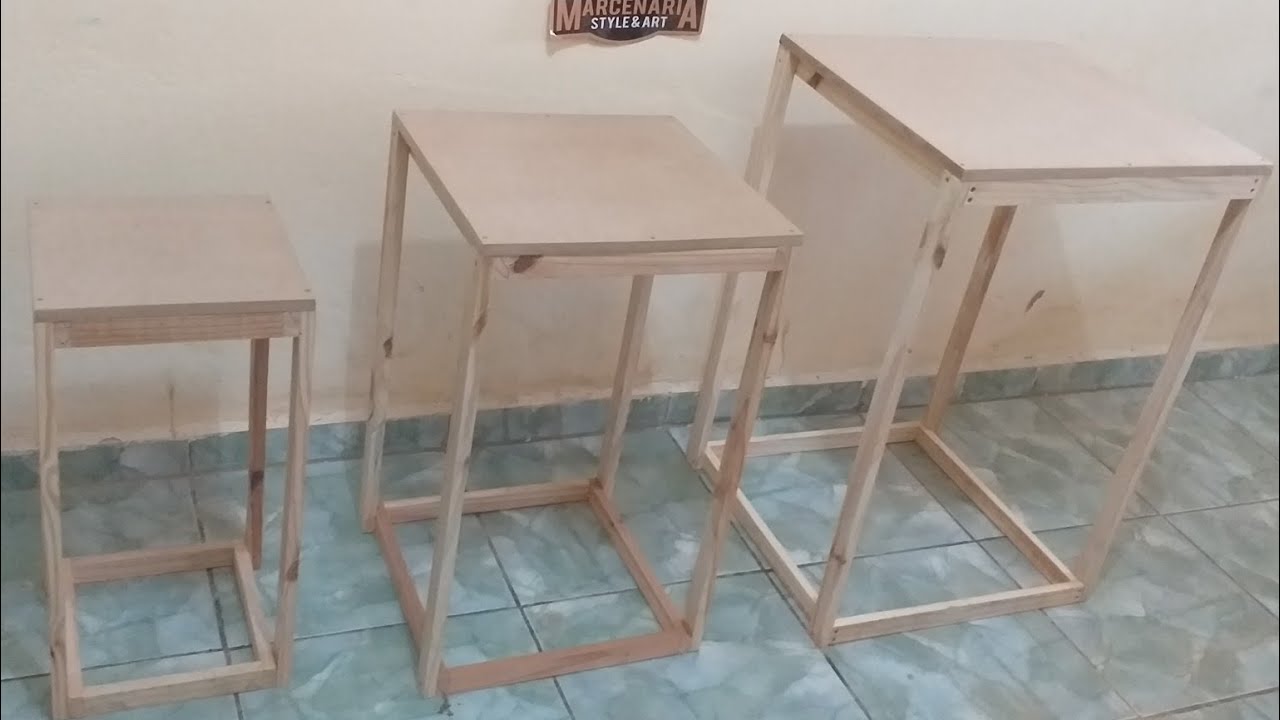 MESA MODULAR DE PINUS --FÁCIL DE FAZER -PASSO À PASSO