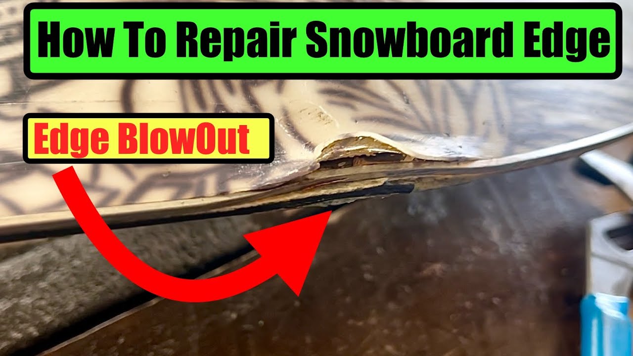 Repair Snowboard Ski Sidewall Edge Damage