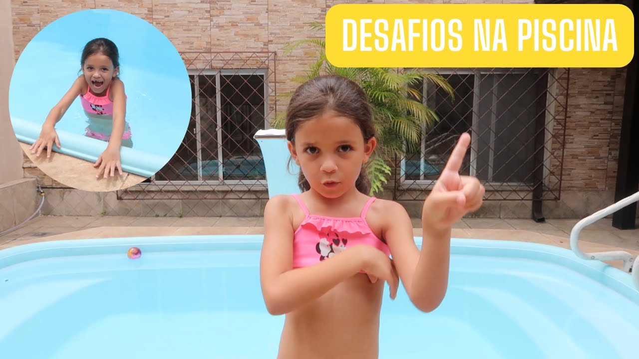 NOVO DESAFIO NA PISCINA - Maya Lima