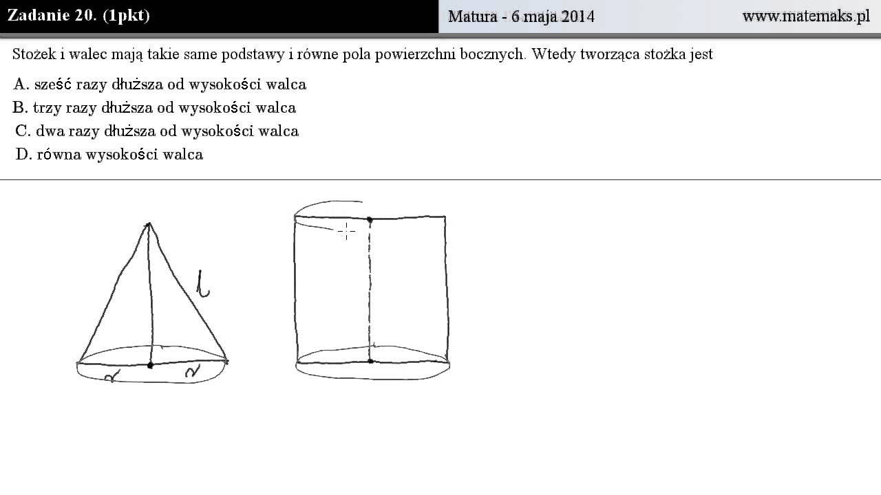 Zadanie 20 - Matura - 6 maja 2014
