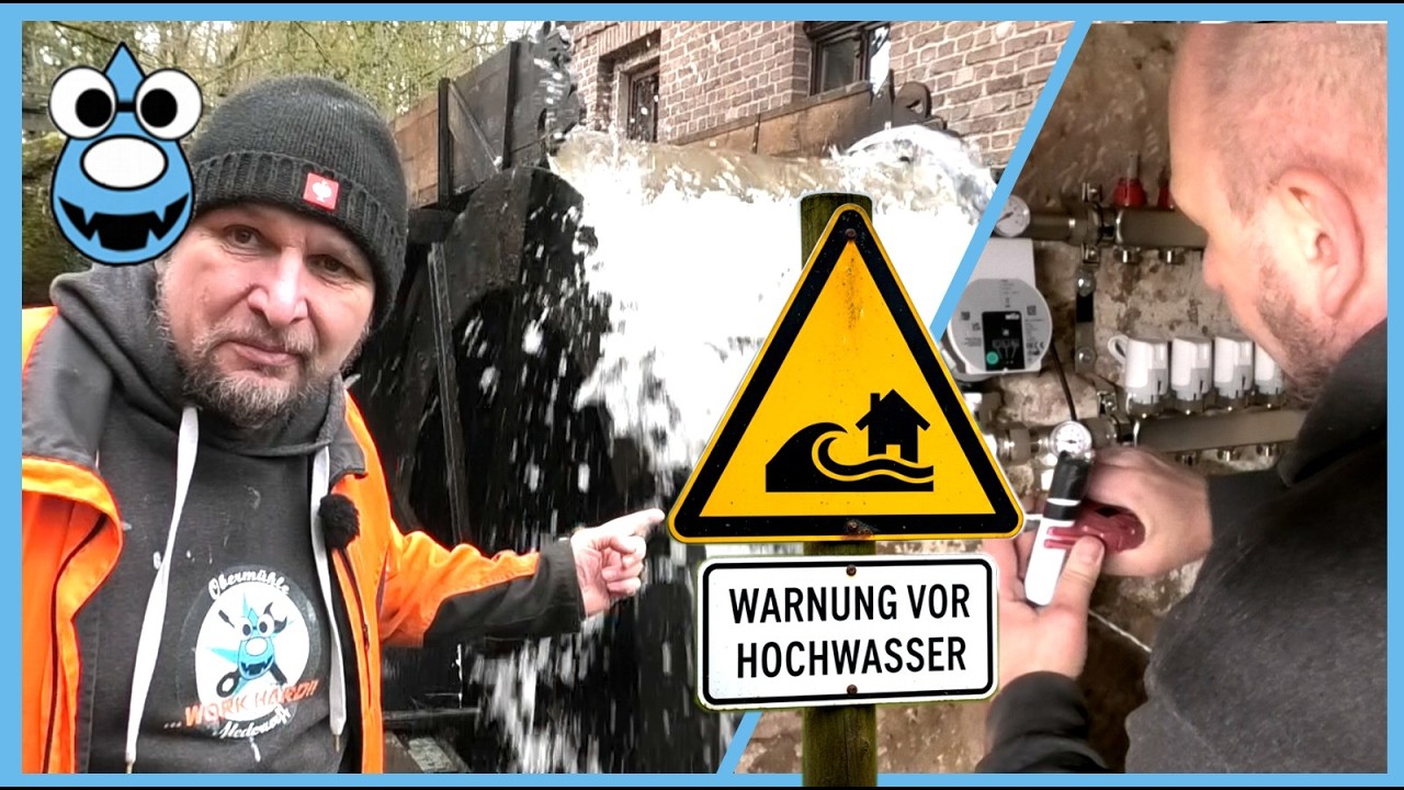 🌧️Schneeschmelze & Hochwasser: Treibholz-Bergung und Heizkreisverteiler-Montage
