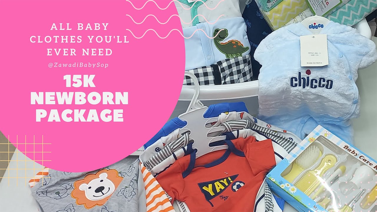 15K Newborn Package: All Baby Clothes You'll Ever Need - Zawadi BabyShop