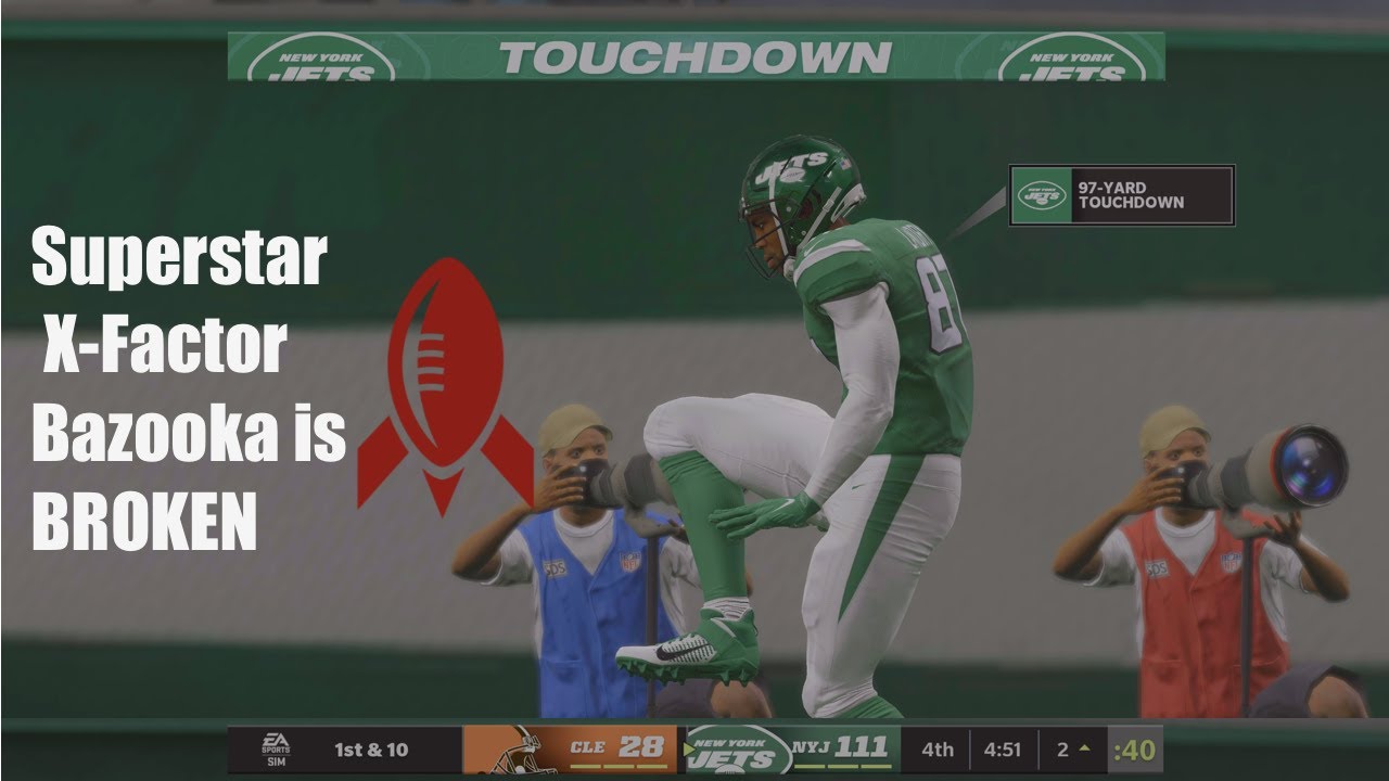 Madden 22 - Bazooka X-Factor is BROKEN - CPU Doesn't Play Defense on Deep Routes on Pro Difficulty