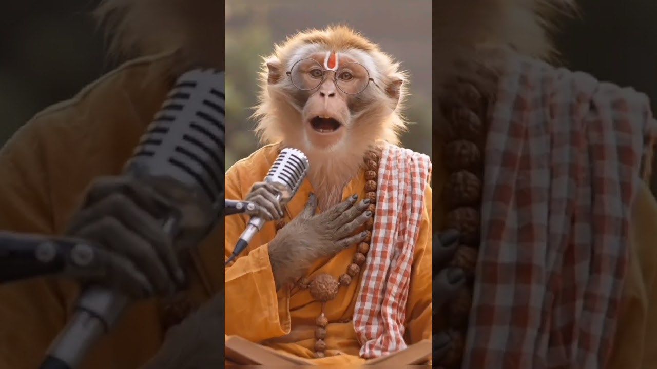 हनुमान पहुँचे वाटिका 🙏🏻 #bhakti #monkey #hanumanji #everyone #latest 