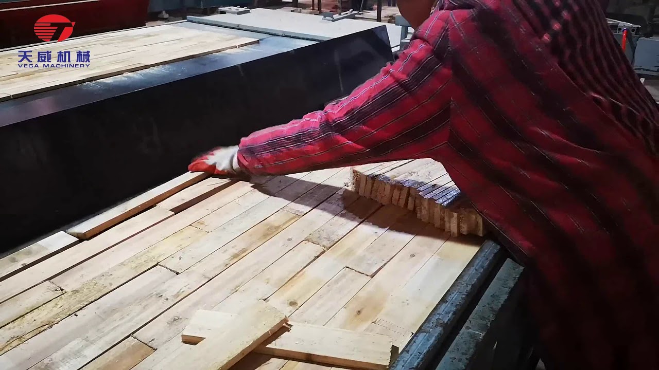 3-2 hot press blockboard core production line
