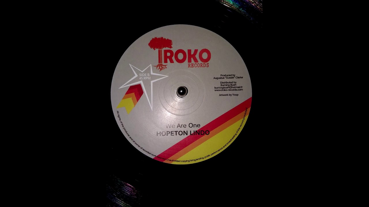 Hopeton Lindo - We Are One (12