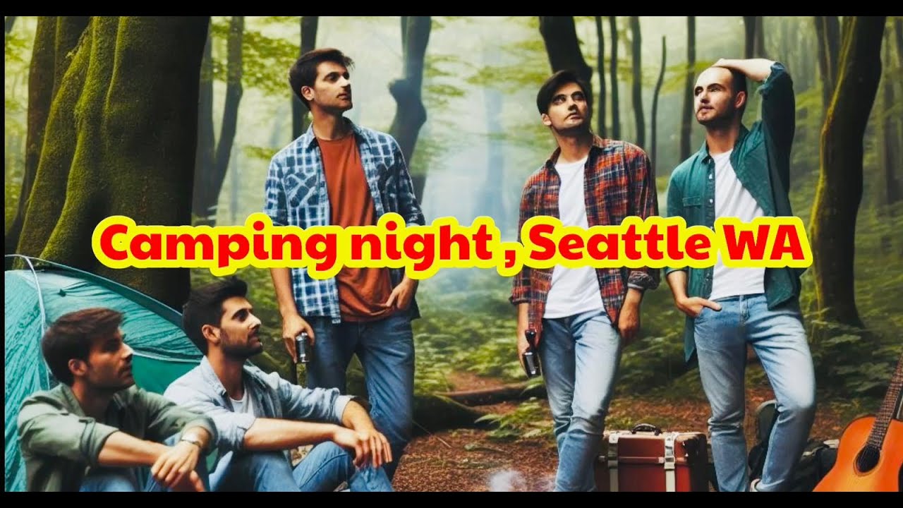 Seattle WA, Lake kachess  Camping night.