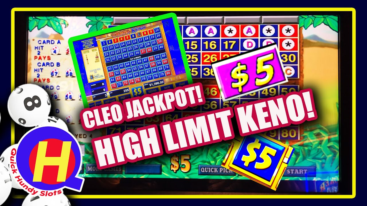 Cleopatra KENO Jackpot! High Limit KENO from Wynn Las Vegas