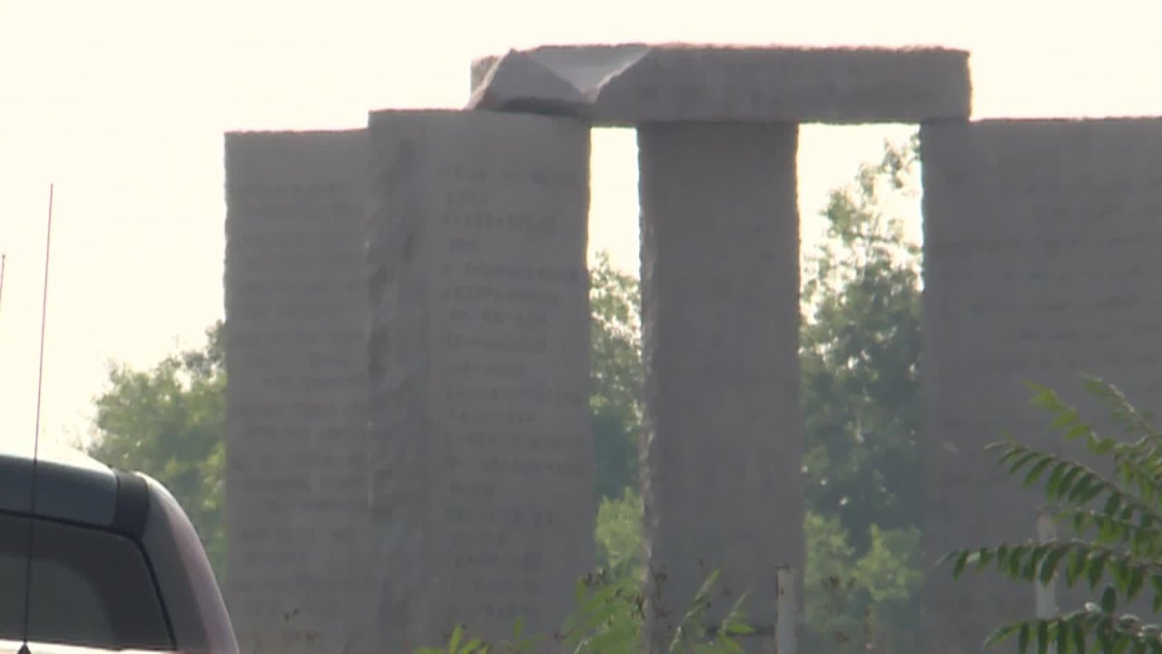 Georgia Guidestones explosion