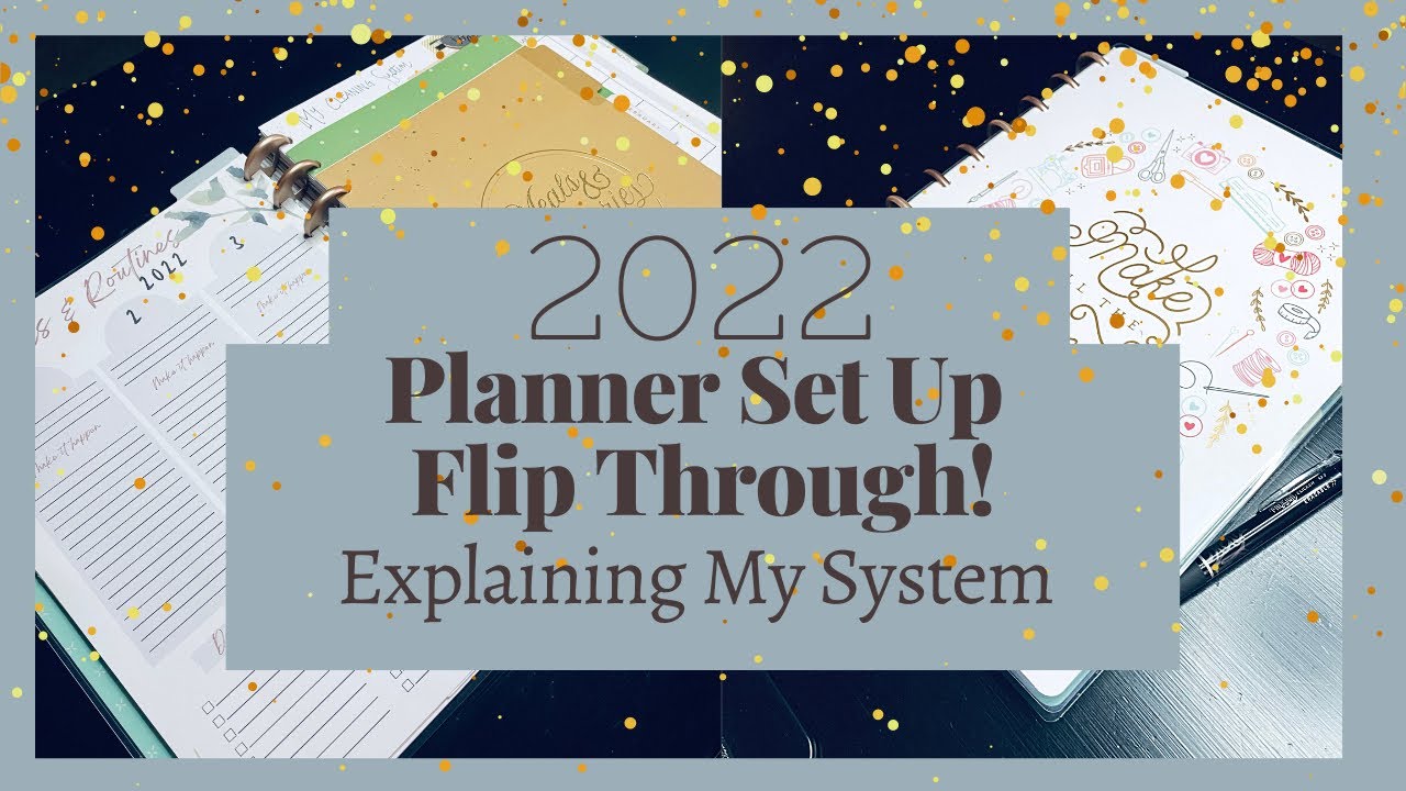 Мой планировщик Happy Planner FlipThrough и система Frankenplanner на 2022 год || Планировщик Happy Haul