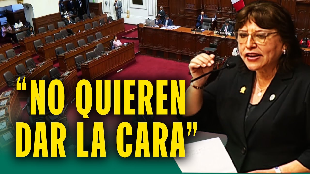 Fiscal Delia Espinoza arremete ante Congreso casi vacío: 