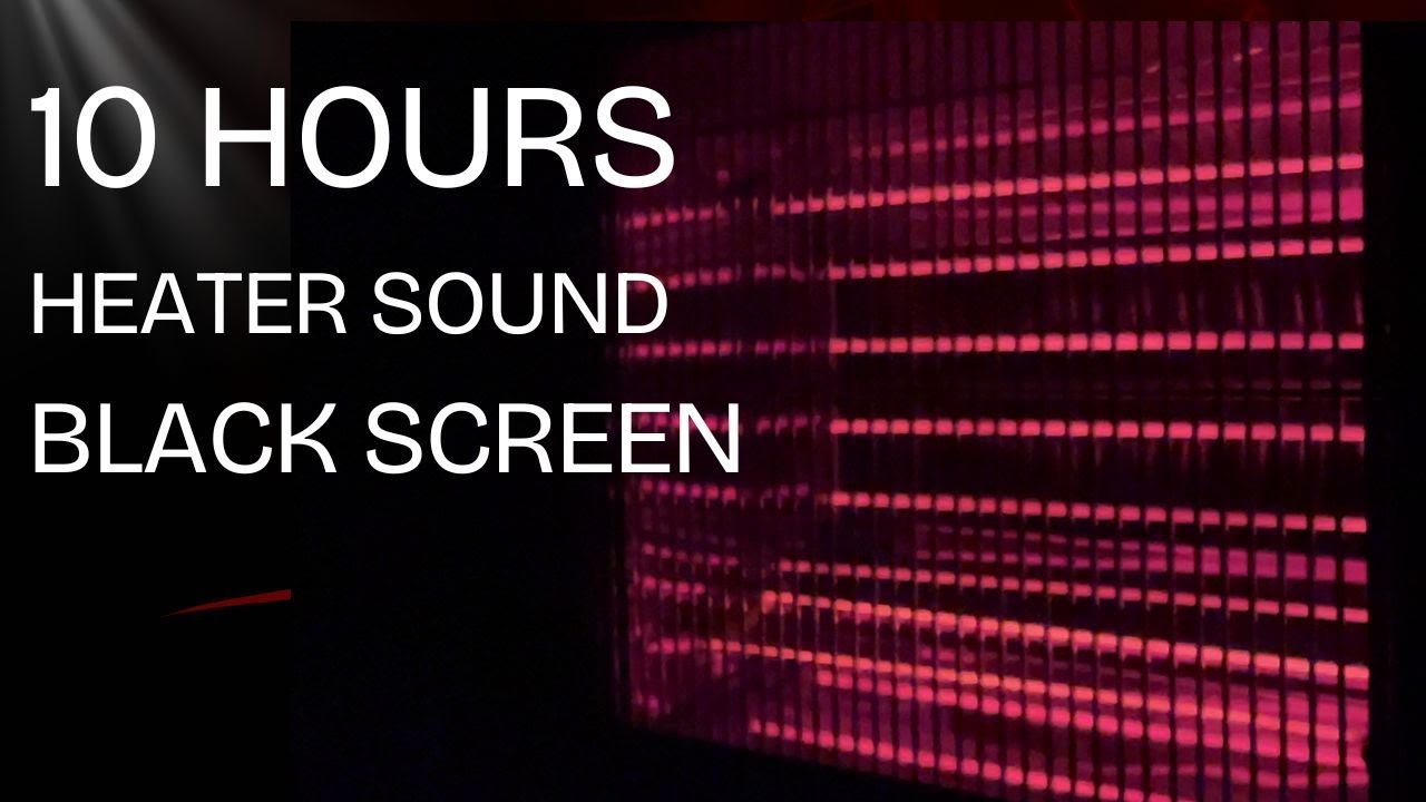 Vintage Electric Heater Fan Sound | Black Screen | 10 Hour | ASMR | White Noise