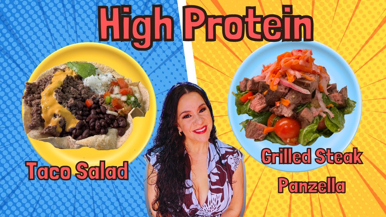 2 High Protein Salad Recipes You WILL Really LOVE !!