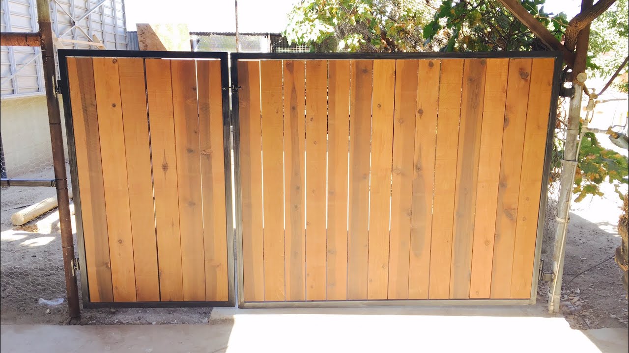 Rustic Wood and Aged Metal Gate