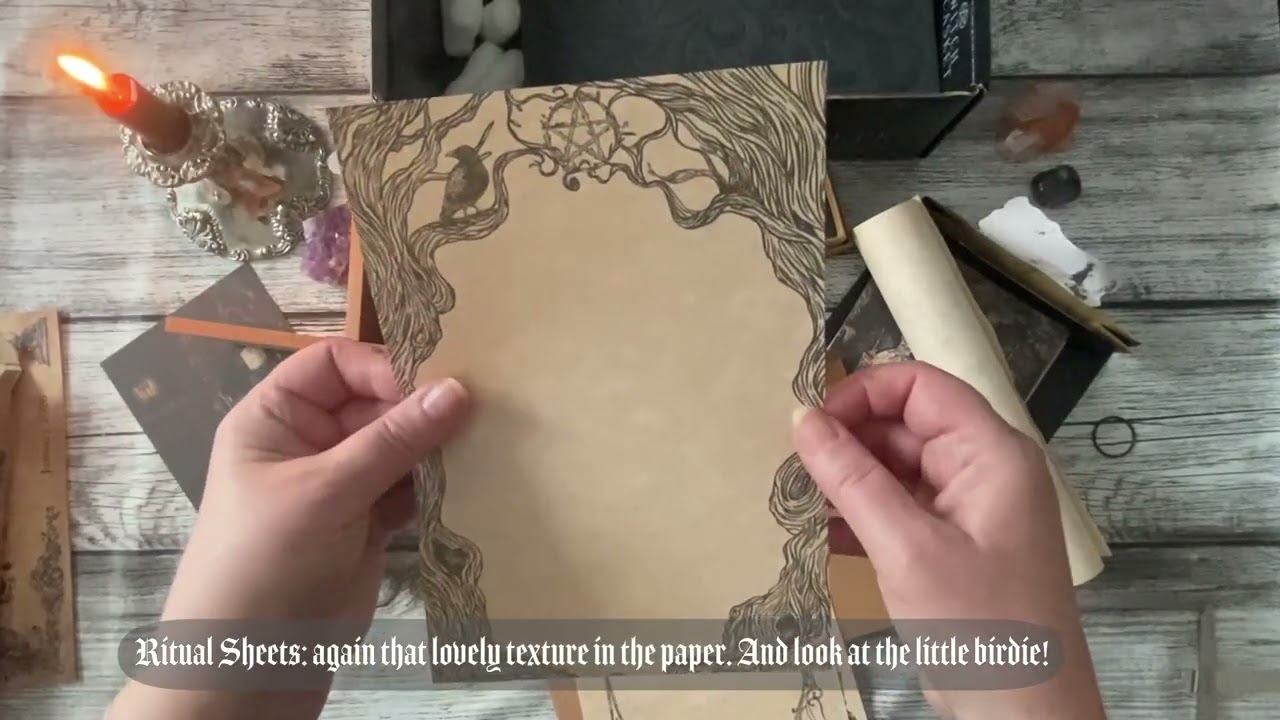 #witchcasket   Spell Script, January unboxing (a no speech video).