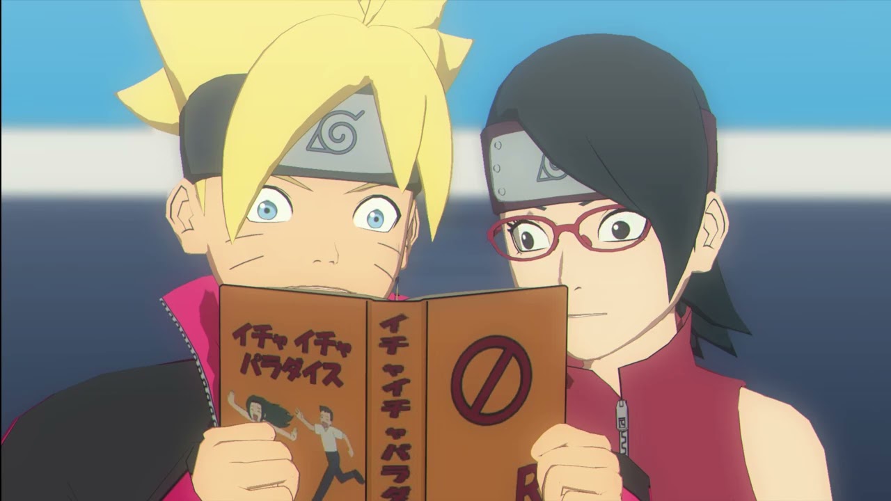 Boruto and Sarada reads Jiraiya's book...